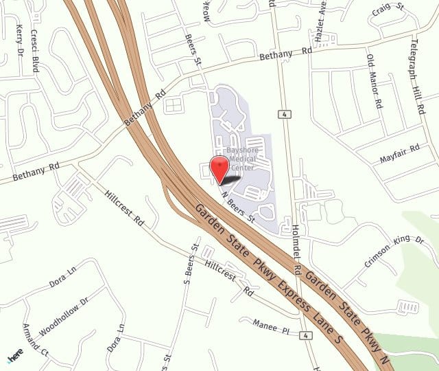 Location Map: 723 N Beers Street Holmdel, NJ 07733